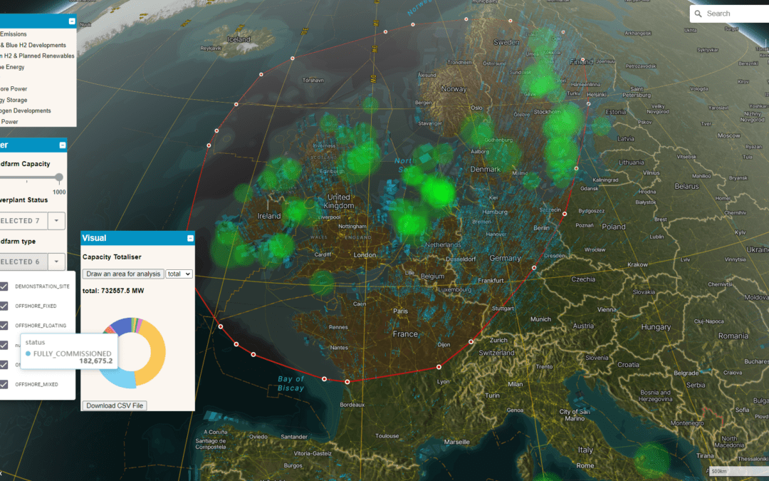 UK Wind Power shown on the Olsights Eye